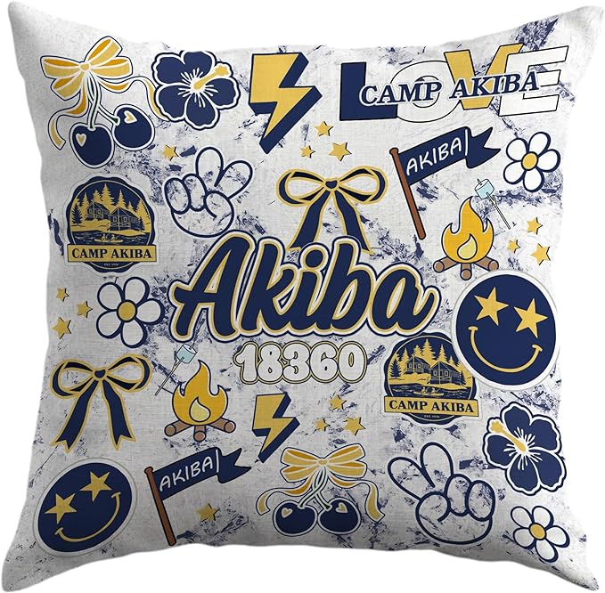 Gilbins Camp Bunk Kids Autograph Pillows A Great Gift for Boys Or Girls (Camp Akiba)