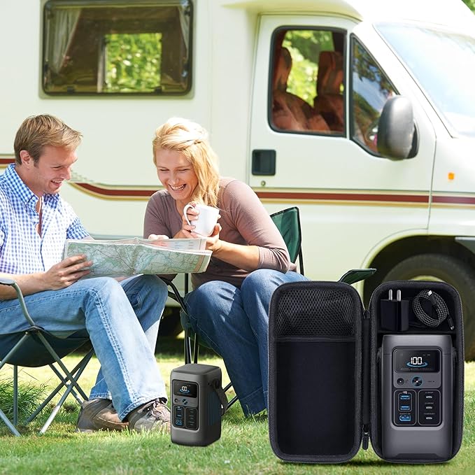 Lebakort Storage Case Compatible with Anker SOLIX C200 DC Power Bank Station 60,000mAh 192Wh Portable Power Station 200W Solar Generator