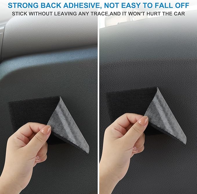 Accmor 2pcs Universal Car Side Pocket Organizer, PU Leather Car Pocket Pouch Cell Phone Sunglasses Holder Organizer Accessories for Car Seat, Door, Window, Console