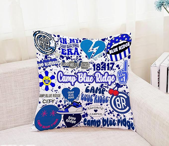 Gilbins Camp Bunk Kids Autograph Pillows A Great Gift for Boys Or Girls (Camp Blue Ridge)