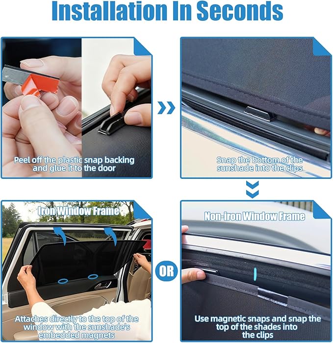 Car Window Shades for 2021-2024 Outback - Rear Side Window Sun Shade for Baby, Breathable Mesh Car Privacy Window Covers, UV Protection & Heat Insulation for Road Trips, Napping, Camping