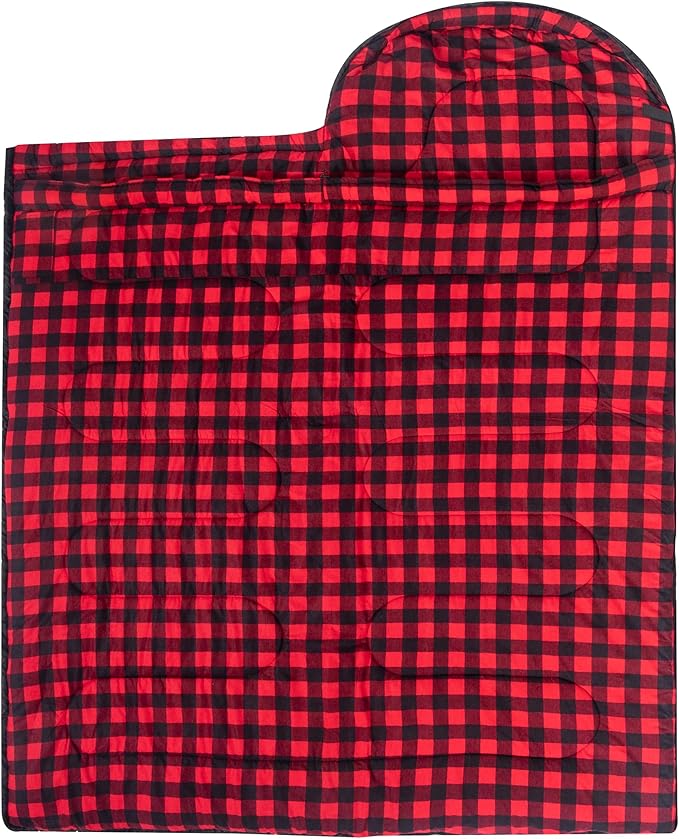 HiZYNICE Cold Weather Sleeping Bag 100% Cotton Flannel XXL for Adults Big and Tall,Free Compression Sack