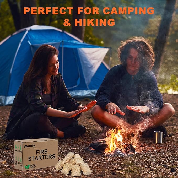 3 Lbs Fire Starter - Fire Starters for Campfires, BBQ, Fire Pit, Chimney, Smoker, Pizza Oven, Wood Stove, Charcoal Starter, Fire Starters for Grill, Firestarter