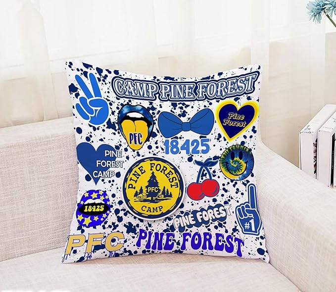 Gilbins Camp Bunk Kids Autograph Pillows A Great Gift for Boys Or Girls (Camp Pine Forest)