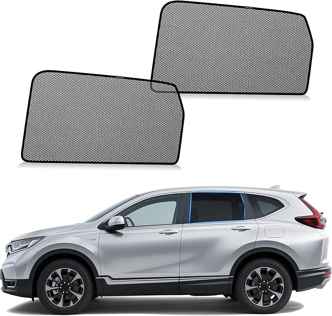 ZATOOTO Car Window Shades Honda CRV 2017-2022 for Rear Window | Car Curtains 2-Pack Baby & Pet | Blocks 99% UV & Heat | Breathable Mesh Privacy Screen | Bug-Free Design for Camping & Travel