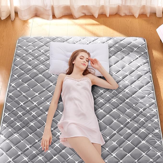 jzbearapt Premium Foam Japanese Floor Mattress Futon Mattress,100% High Density Comfortable Foam, Thicken Tatami Mat Sleeping Pad, Ideal for Comfort and Support, Twin (80" X 39")