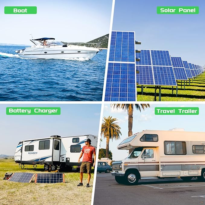 Bateria Power 10 Feet Solar to XT60 Extension Cable, 12AWG Solar Panel Connector to XT60 Charge Adapter for Connecting to Portable Power Station, RV, EcoFlow, Anker, BLUETTI & Generator