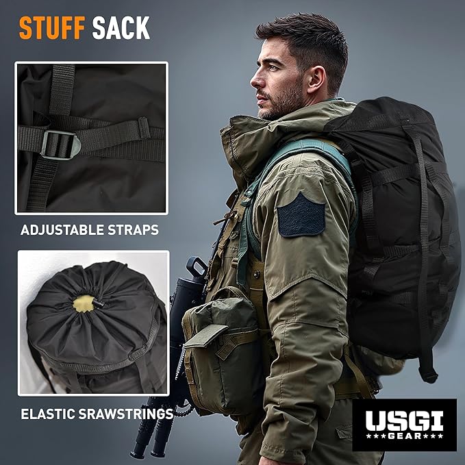 Military Sleeping Bag System Tactical Gear – 4-Part Modular Sleeping Bags Cold Weather Includes Stuff Sack, Bivy Cover, Intermediate Cold Weather and Patrol Bag – Waterproof and Lightweight
