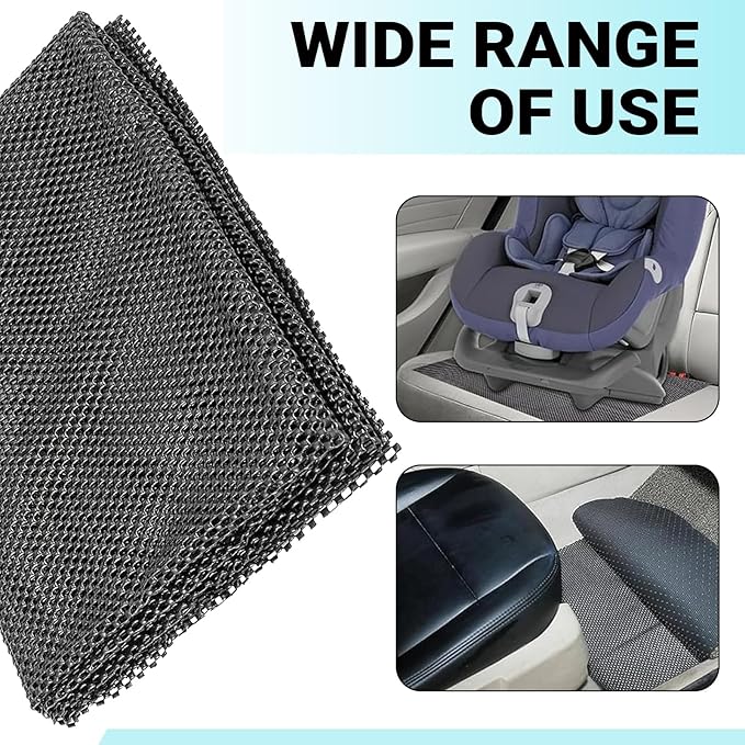 Car Roof Rack Pads, 47.24" x 39.37" Rooftop Cargo Bag Protective Mat, Cuttable Roof Trunk Anti-Slip Protective Mat, Universal Rooftop Rack Accessories, for SUVs, Sedans, Trucks (Black)