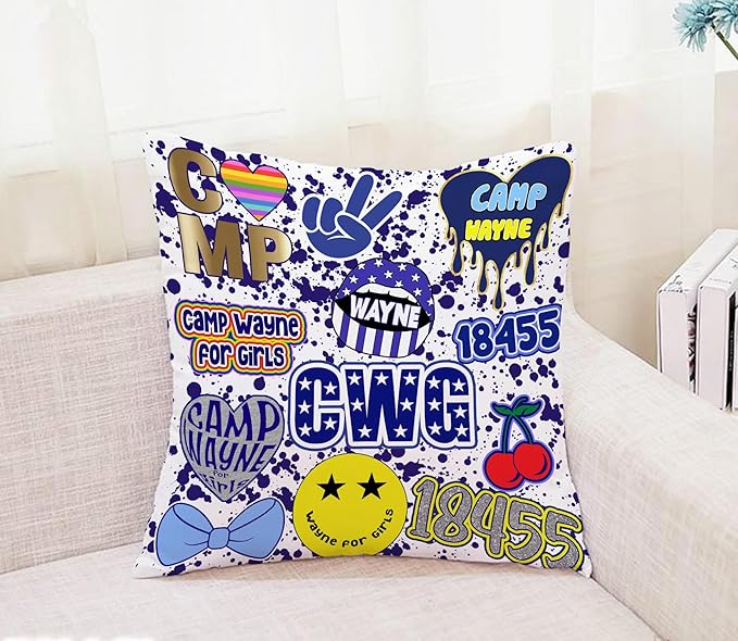 Gilbins Camp Bunk Kids Autograph Pillows A Great Gift for Boys Or Girls (Camp Wayne for Girls)