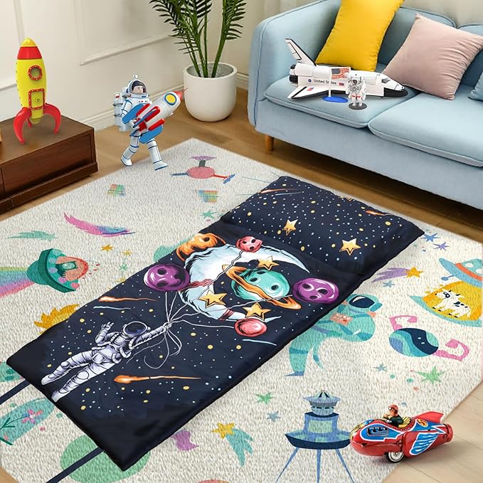 Kids Sleeping Bag, Sleeping Bags for Boys & Girls, Large Kids Sleeping Bag with Pillow, SlumberSoft Slumber Bags, Child Sleeping Bags for Travel Naps and Sleepovers,63" x 30"
