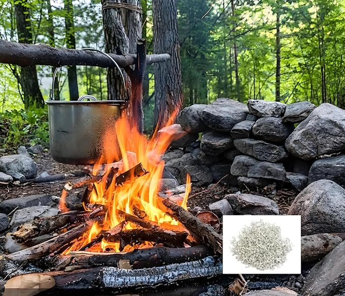 eGreen 30 Bags Magnesium Shavings + 20 Thin Wax Ropes (4" Long, 240 Min Burn Time) β Fire Starter Kit for Camping, Hiking, Survival