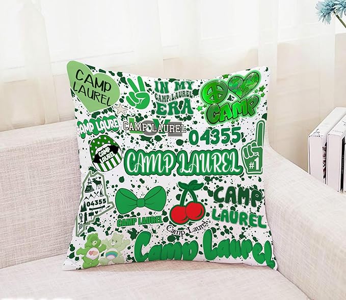 Gilbins Camp Bunk Kids Autograph Pillows A Great Gift for Boys Or Girls (Camp Laurel)