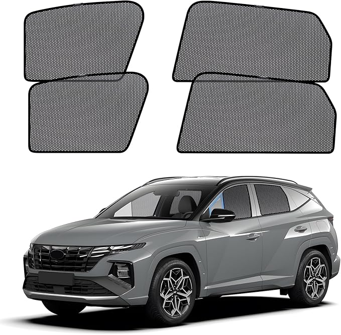 ZATOOTO Car Window Shades for Tucson 2022-2024, Baby Window Shades Sun Blocker Protect from 99% UV Rays Heat, Car Window Covers with Breathable Mesh Screen Suitable for Camping, Napping