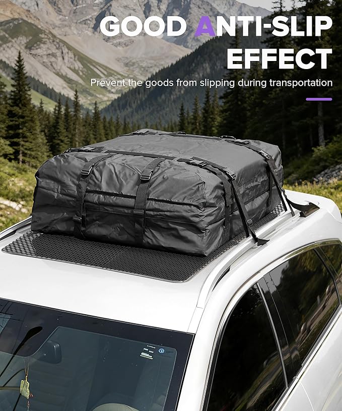 Roof Rack Pads,Car Accessories Universal 51"x43" Roof Cargo Bag Protective Mat,Non-Scratch Non-Slip Rooftop Cargo Bag Mat for Most Vehicles,Compatible with Almost All Rooftop Racks