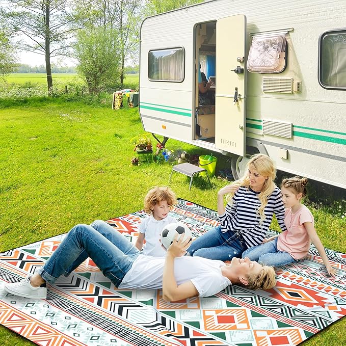 HIHOHO Beach Blanket Waterproof Sandproof Extra Large Beach Mat 79" X 83"/120"x108"for 1-8 Adults Quick Drying Durable Outdoor Picnic Mat for Beach Travel Camping Hiking