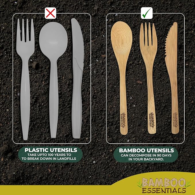 Travel Utensils with Case Set Fork, Knife, Spoon, Chopsticks, Straw, Straw-cleaning brush, Travel Pouch and Carabiner, Excellent For Everyday Use! ((1Set) Sunrise Yellow)