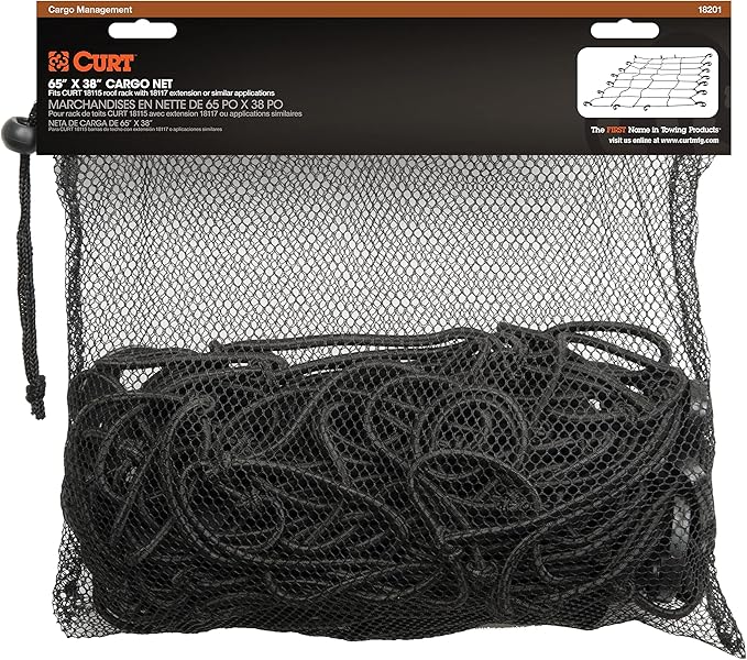 Curt 18201 Extended Roof Rack Cargo Net