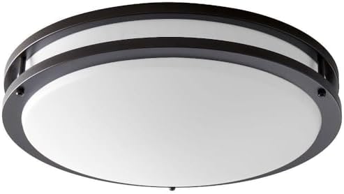 Oracle - 10.1W 1 LED Flush Mount with Emergency-4.25 Inches Tall and 17.75 Inches Wide-Oiled Bronze Finish