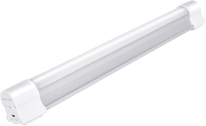 LETOUR LED Tube Magnetic Light Work Lights 6000Lumens 10400mAh 5 Lighting Options Camping Lantern USB Rechargeable Portable Battery Powered Lights with 2 Magnets Endurance for 80 Hours