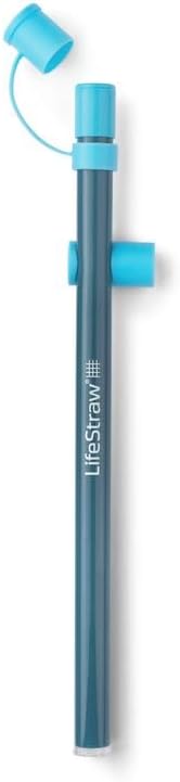 LifeStraw Sip Essential – Lightweight Water Filter Drinking Straw, Removes Bacteria, Parasites and Microplastics, Laguna Teal
