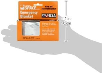 Grabber Outdoors The Original Space Brand Emergency Survival Blanket, Silver, 3oz. 56" X 84"