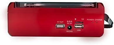 QFX R-37 (AM, FM, SW1) 6-Band Solar Powered Radio with Bluetooth, LED Flashlight, USB & Micro SD Ports