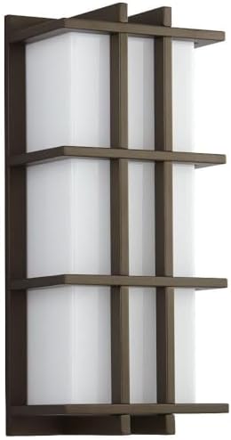 Telshor - 10.1W 1 LED Small Outdoor Wall Mount with Emergency-16.5 Inches Tall and 7.25 Inches Wide-Oiled Bronze Finish
