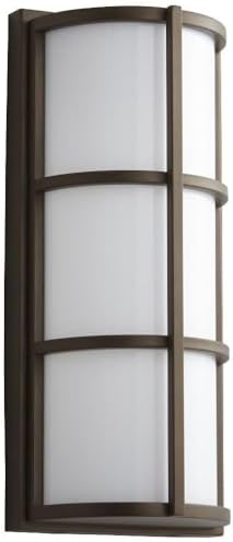 Leda - 10.1W 1 LED Small Outdoor Wall Mount with Emergency-16.5 Inches Tall and 7.25 Inches Wide-Oiled Bronze Finish