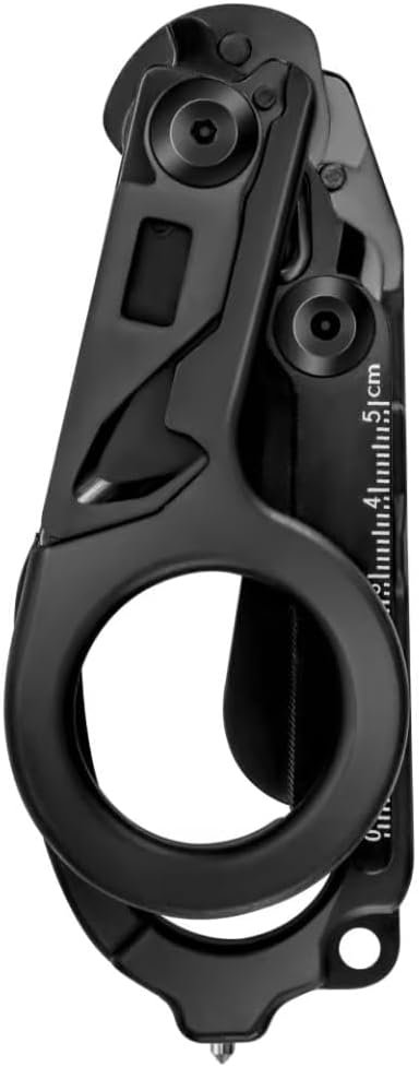 6in1 Trauma Shears, Stainless Steel Pocket Scissors Glass Breaker Emergency Medical Trauma Scissors,Outdoor Camping Tools Multi-function Shears (Carbon Black)