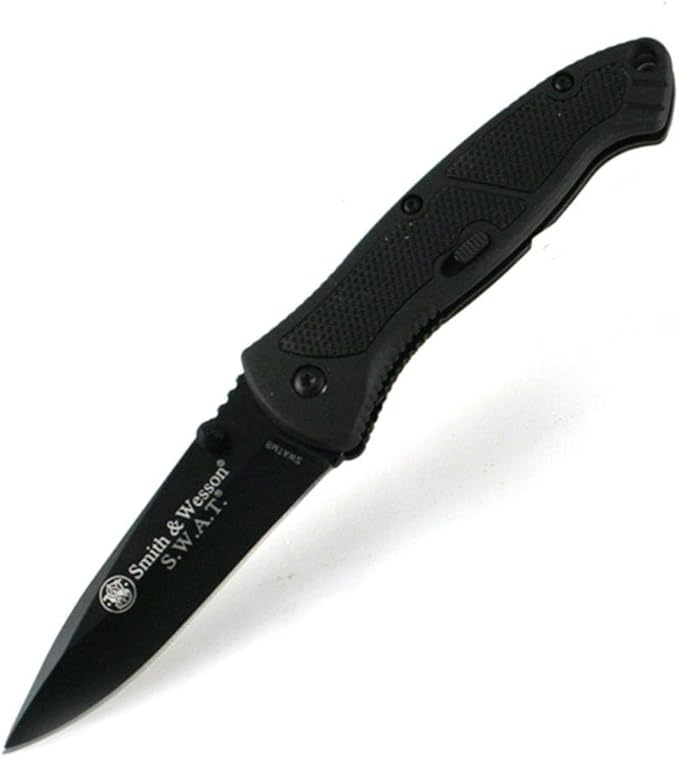 Smith & Wesson Benji 2.5in High Carbon S.S. Folding Keychain Knife with 1.75in Modified Tanto Blade and G10 Handle for Outdoor