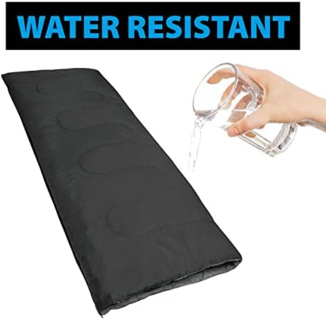 Envelope Sleeping Bags 4 Seasons Warm or Cold Lightweight Indoor Outdoor Sleeping Bags for Adults, Backpacking, Camping