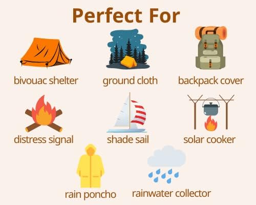 Grizzly Gear Emergency Mylar Thermal Blankets (12 Pack) Survival Kit Camping Space Blanket - Perfect for Hiking, Outdoors, Marathon Runs or First Aid Set- Bug Out Bag Essential - Keep Heat Insulated