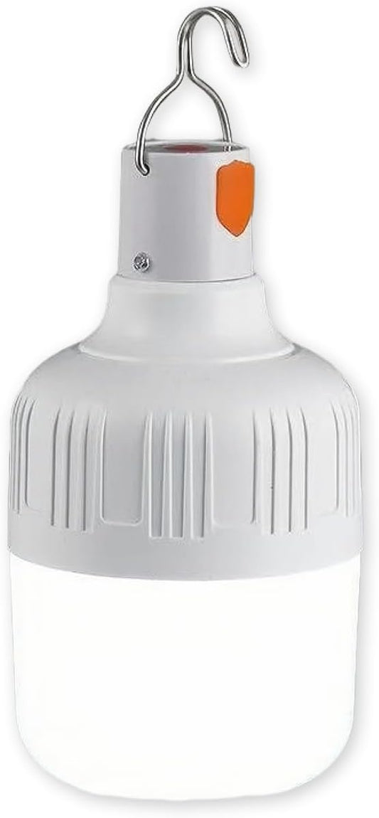 LED Camping Light, 800 lumens, Powered by Rechargeable Batteries, White Portable Pendant Lights, Waterproof (2.2IN-1)
