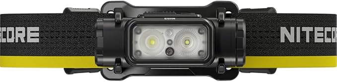 Nitecore NU53 1800 Lumen Headlamp, USB-C Rechargeable, Long Runtime, Industrial Work and Outdoor Headlamp with White & Red Auxiliary Lights
