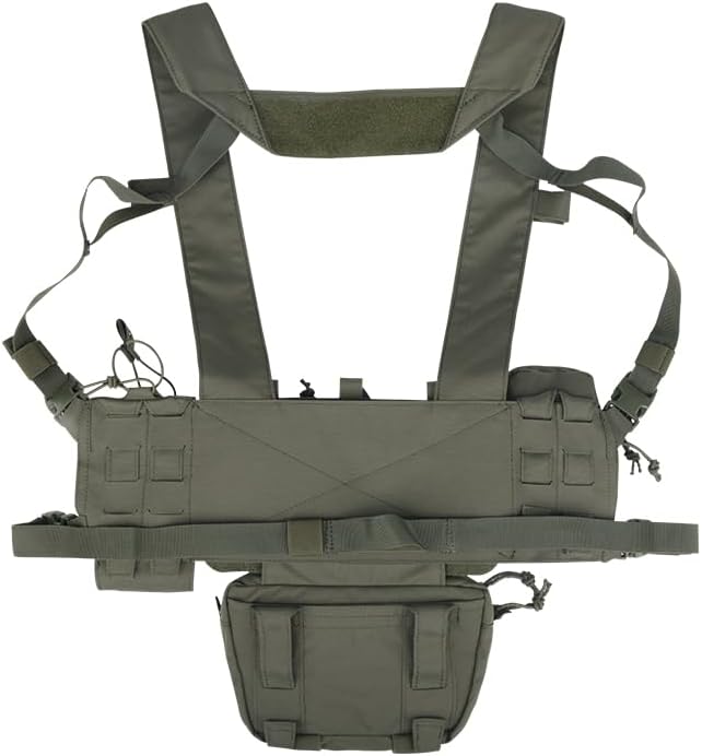 Tactical Chest Mini Rig 1000D Quick Release Multifunctional Tactical Vest Outdoor with Multi-Pockets