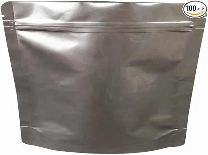 7 Mil Zip Top Mylar Bags Stand Up Gusseted Pouch (100, PGF-1075-DMP)