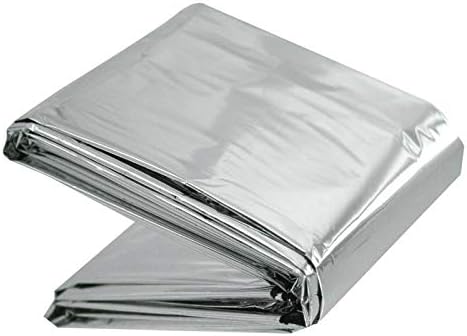 ASA TECHMED Emergency Mylar Thermal Blankets Bulk, Space Blanket Survival kit Camping Blanket, First Aid Kit for Outdoors, Survival, Hiking, Natural Disasters, First Aid, Marathons. 1 Pc