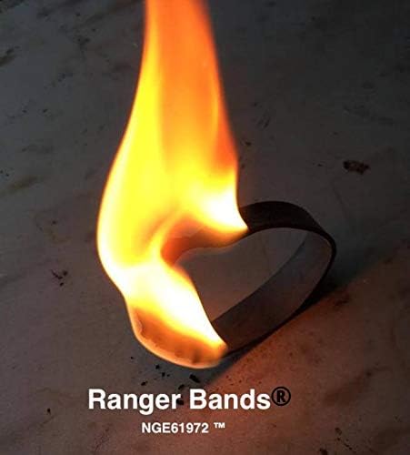 Ranger Bands® Mixed 24 Count Extra Stretch from EPDM Rubber for Survival, Emergency Tinder and Strapping Gear of Various Sizes Made in The USA Tactical Rubber Bands, Heavy Duty Rubber Bands Black.