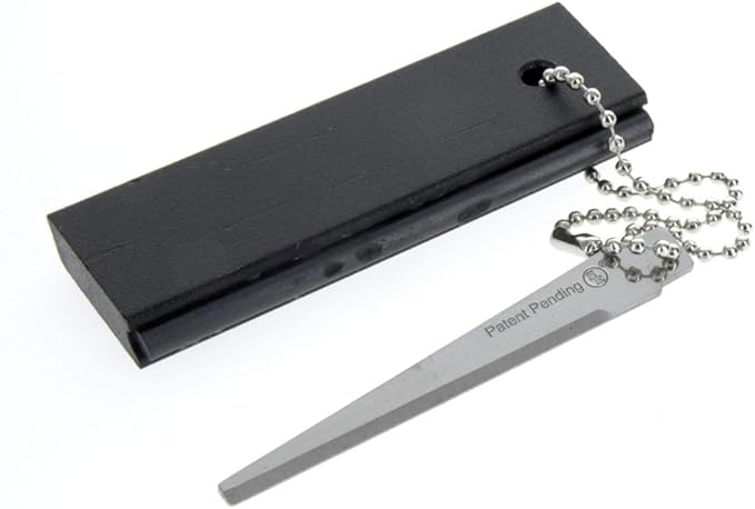 SE Waterproof Magnesium Firestarter Kit - Compact 2-in-1 Fire Starter with Flint, Serrated Striker, and Detachable Chain for Camping, Hiking, Survival, and Emergency Preparedness FS374