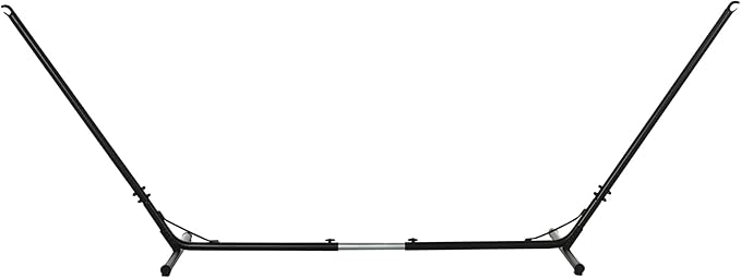 Outsunny Universal Hammock Stand 10-13ft Adjustable Steel Stand Space-Saving and Portable Carrying for Indoor and Outdoor Use, Black