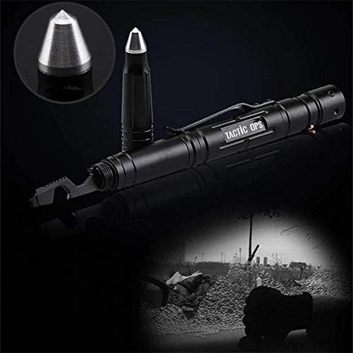Tactical Self-Defense Pen LED Tactical Flashlight, Bottle Opener, Window Breaker | Multi-Tool for Everyday Carry Survival Gear | Military, Police | Boxed Extra Ink by Tactic Ops