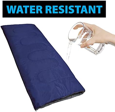 Envelope Sleeping Bags 4 Seasons Warm or Cold Lightweight Indoor Outdoor Sleeping Bags for Adults, Backpacking, Camping