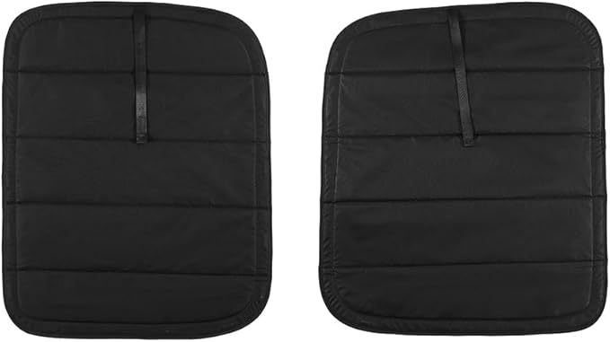 Magnetic Insulated Rear Door Window Covers (Pair) for 2015-2026 Ford Transit Medium and High Roof Vans with NO Plastic Trim, Blackout Privacy Sun Shades for Stealth Camping – Dark Gray