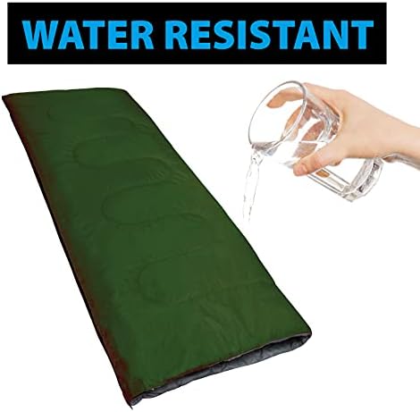 Envelope Sleeping Bags 4 Seasons Warm or Cold Lightweight Indoor Outdoor Sleeping Bags for Adults, Backpacking, Camping