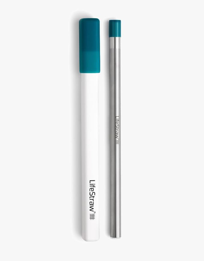 LifeStraw Sip – Reusable Stainless Steel Water Filter Drinking Straw