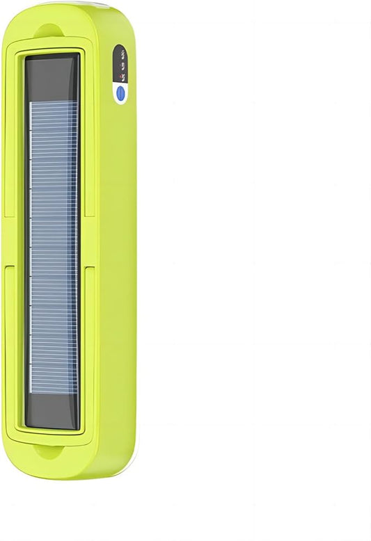 Solar Rechargeable Camping Lantern - 2000 Lumens, 4 Light Modes, Solar & USB Charging (Green)