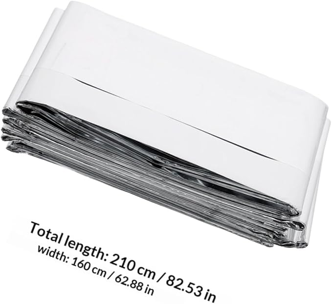 LIOOBO 4pcs Emergency Rescue Blanket Survival Thermal Insulation Foil Emergency Sheets Portable Outdoor Hiking Camping Warm Reflective Blanket 160x210cm