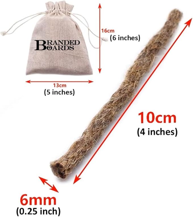 Bushcraft Fire Starter Kits. Ferrocerium Rod, Multi Tool Fire Striker, Waterproof Waxed Jute Rope Tinder, Survival Paracord, Emergency Whistle, Burlap Bag
