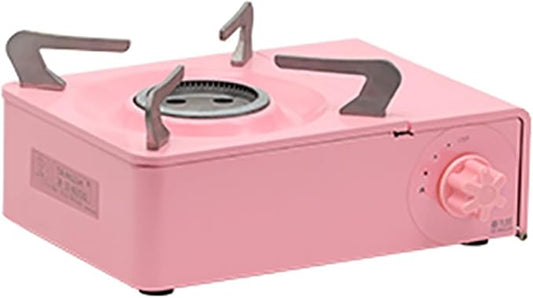 Portable Camping Stove, 2100W Picnic Mini Stove, Outdoor Camping Gas Stove, Fishing Stove with Carry Case, for RV, Camping and Hiking, Emergency Cooking Stove,Pink